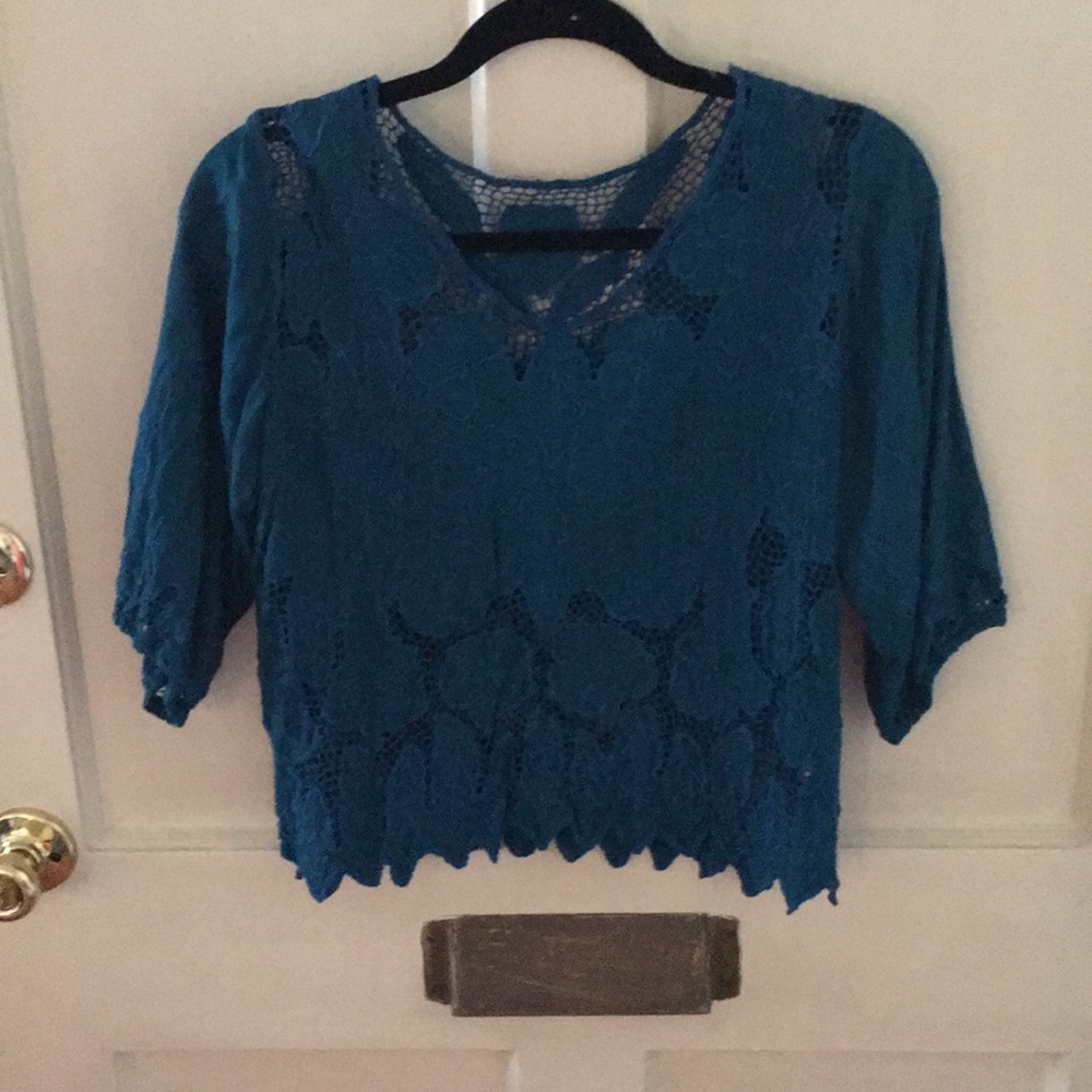 Dark teal top